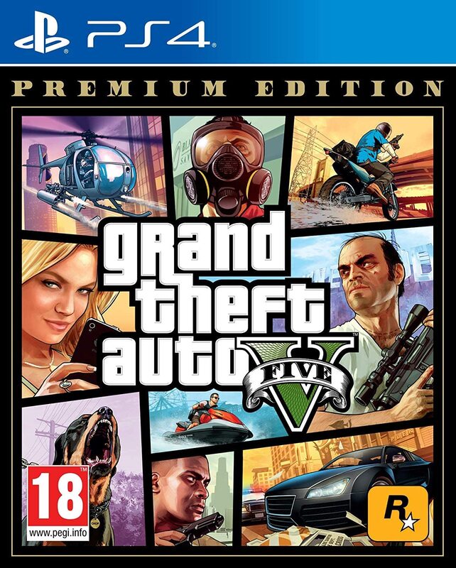 Grand Theft Auto V: Premium Edition Video Game for PlayStation 4 (PS4) by Sony